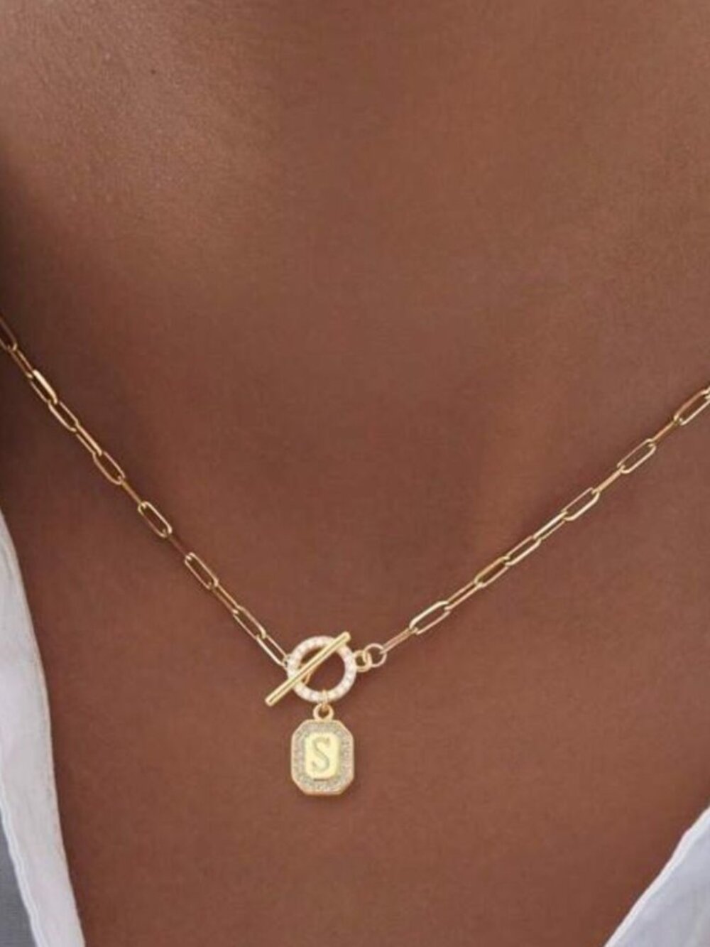 GoldChain Necklace with Pendant M533